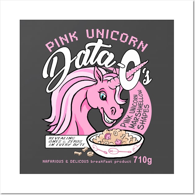 Pink Data Unicorn Wall Art by chadsuniverse